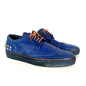 Creative Recreation X Barney ZERILLI Blue Wingtip Sneaker Will.I.Am Size 10 Stud